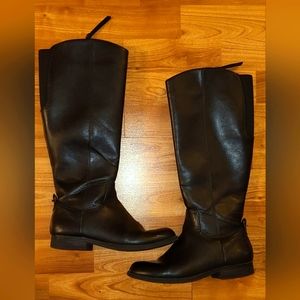 Girl's Tall Black Boots